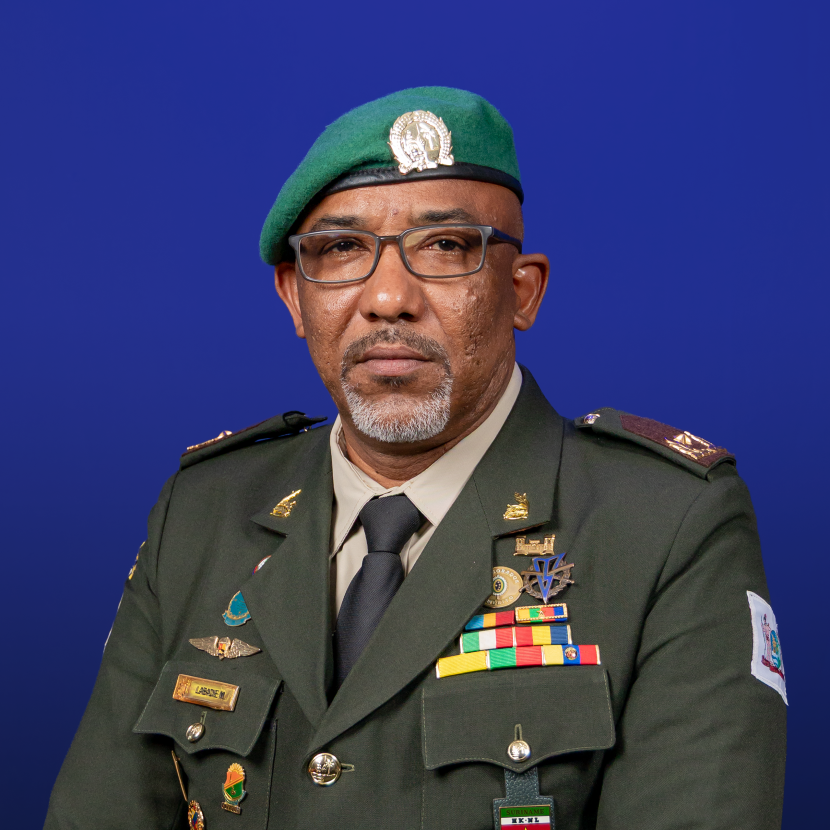 Brigadegeneraal Mitchell J. Labadie Lic MPA.Bevelhebber Nationaal Leger